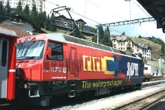 RhB (Rhätische Bahn), St. Moritz 15. July 2003